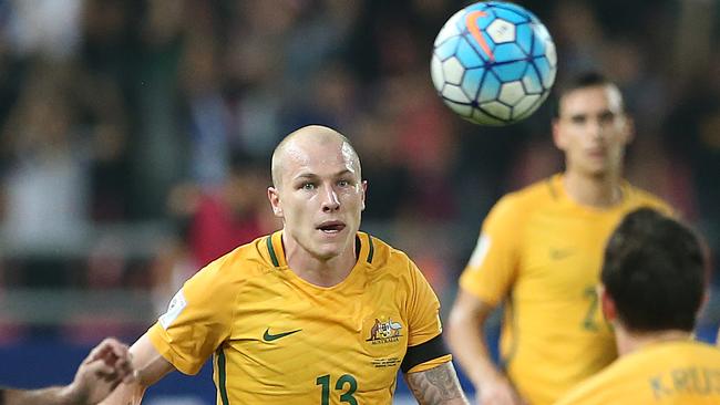 Aaron Mooy is set to be fit to play against Thailand next week. Picture: Jono Searle