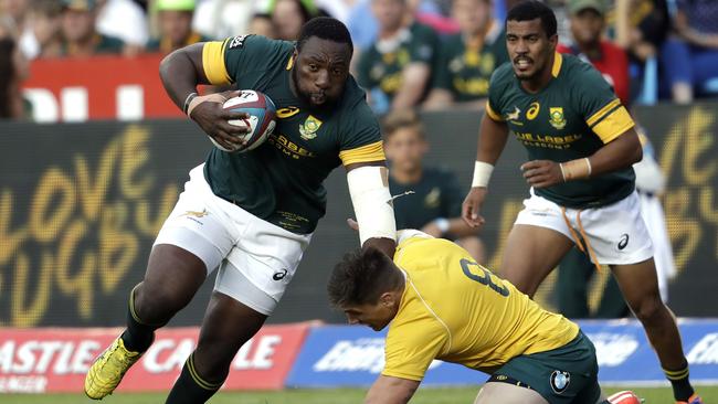 The Springboks defeated the Wallabies on the back of 18 points from fly-half Morne Steyn.