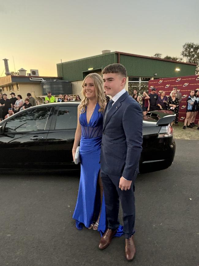 The students of Nanango State High School celebrating their formal.