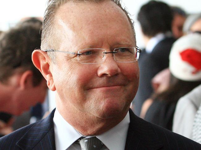 FORMER Myer Chairman Bill Wavish in the Myer Marquee at the Melbourne Cup in Flemington.