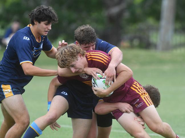 Round 4 of the Townsville Blackhawks Schoolboy Trophy. Ryan Catholic College against Southern Cross Catholic College at Ryan Catholic College. Picture: Evan Morgan