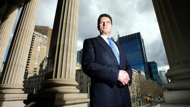 Victoria's Opposition Leader Ted Baillieu outside Parliament House in Melbourne. Picture: Aaron Francis