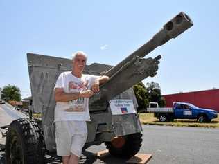 NEW HOME: Robert McMillan-Kay's 25 pound howitzer field gun will find a new home at an historical museum on the Sunshine Coast. Picture: Blake Antrobus