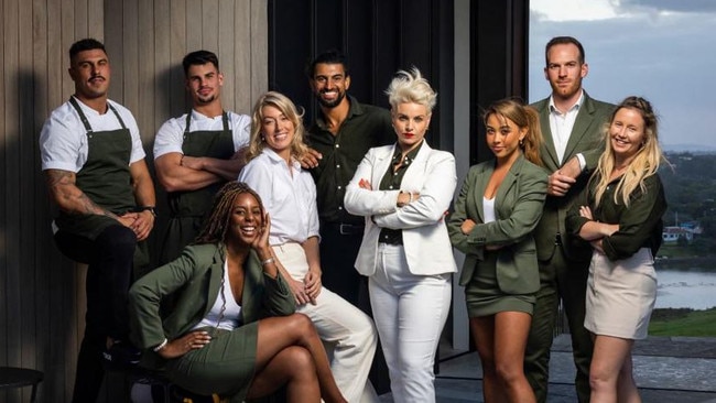 The Billion Dollar Playground cast and luxury staff. Picture: Ben Symons
