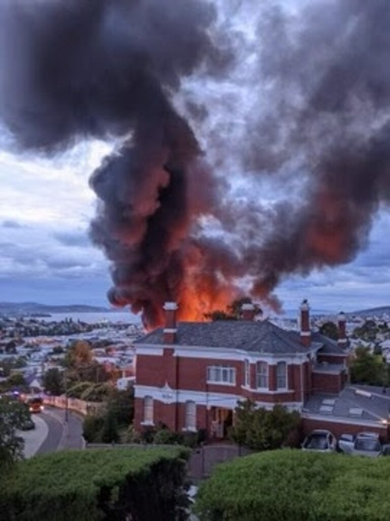 Fire crews respond to a fire at Peacock Centre. Picture: Supplied