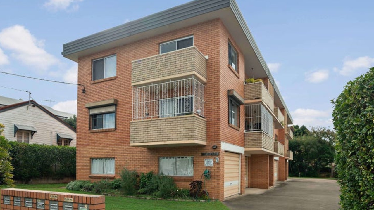 A two-bedroom unit in this Clayfield complex recently sold for $540,000