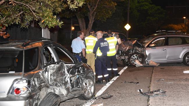 The driver fled the scene after the crash leaving his injured passenger behind in the car. Picture: Gordon McComiskie