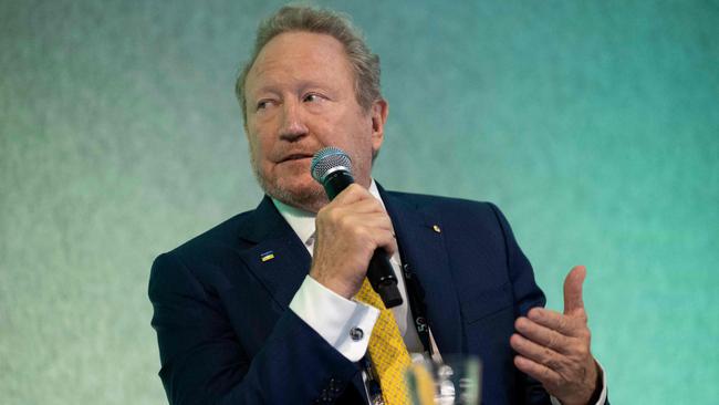 Mining magnate Andrew ‘Twiggy’ Forrest, who is in receipt of government subsidies for hydrogen projects, is a vocal Labor ally in the fight against nuclear. Picture: AFP / Asean Australia Special Summit 2024 / Penny Stephens