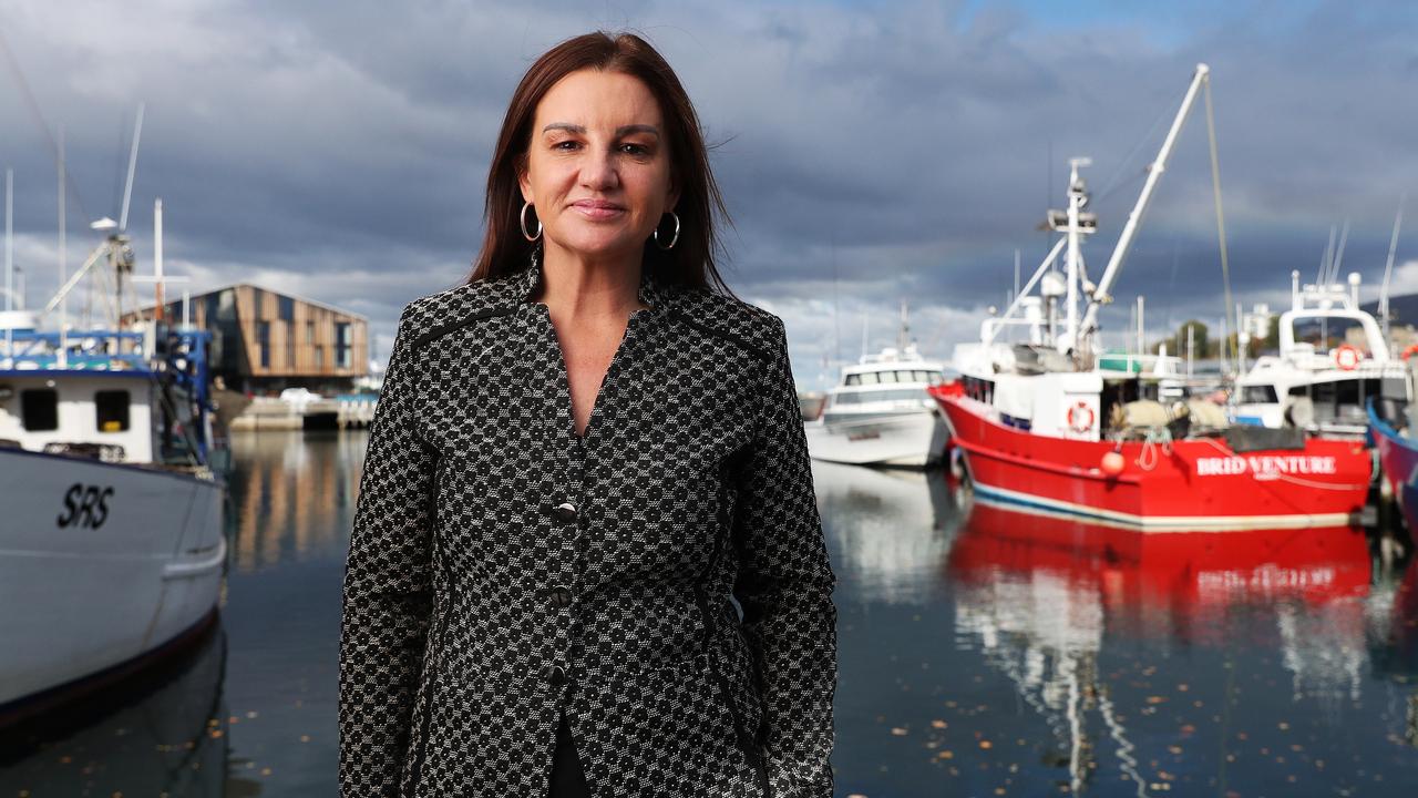 Senator Jacqui Lambie in Hobart for Select Committee into Disaster resilience. Picture: Nikki Davis-Jones