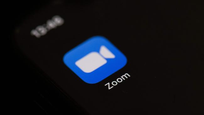 The video conferencing app Zoom has delivered several notable nude scandals. Picture: Martin BUREAU / AFP