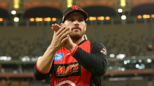 Renegades skipper Aaron Finch has been absent for much of BBL08. Picture: Getty Images