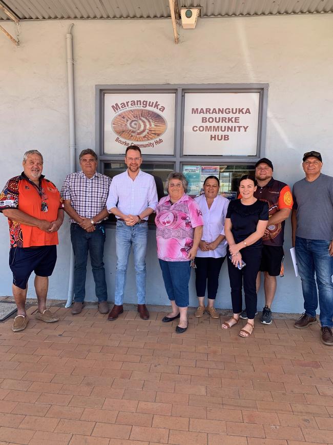 Senator Andrew Bragg with Indigenous leaders.