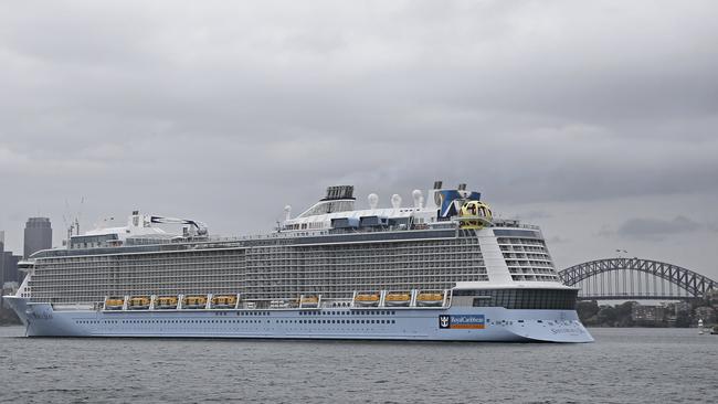 The Spectrum of the Seas in Sydney Harbour last week. Picture: Adam Yip