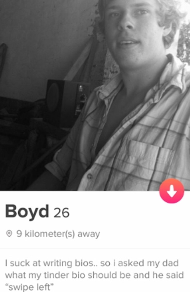 Boyd Kramer’s Tinder profile.