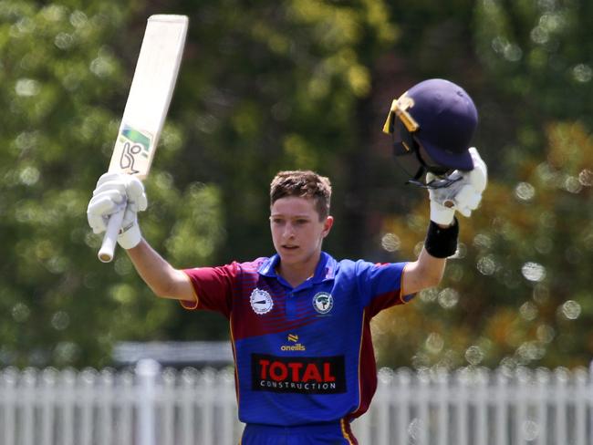 Zach HaddinNSW Premier Cricket: U16s AW Green Shield, Grand final.Northern District v Parramatta.Waitara Ave, Waitara NSW 2077, AustraliaPicture Warren Gannon Photography