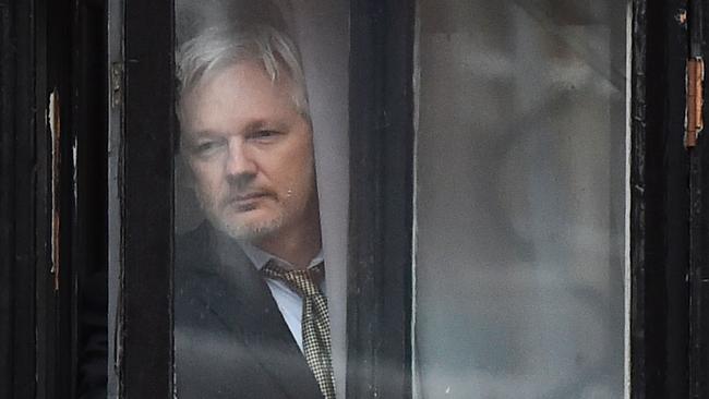 WikiLeaks founder Julian Assange, in the Ecuadorean embassy in London where he had sought protection, is fighting a bid to extradite him to the US. Picture: AFP.