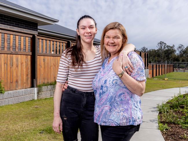 Mother and daughter Fiona and Jhiara Thomas. Picture: Luke Marsden