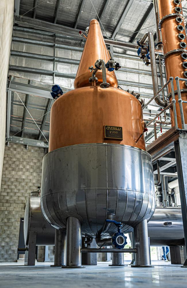 The new pot and column Frilli still, recently acquired by Burdekin Distillery