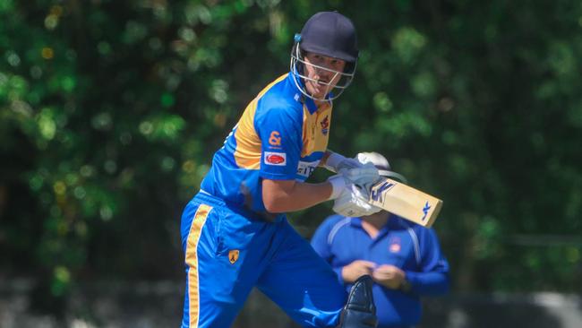 Darwin opener Jacob Dickman received a suspended ban after swearing at his stumping. Picture: Glenn Campbell