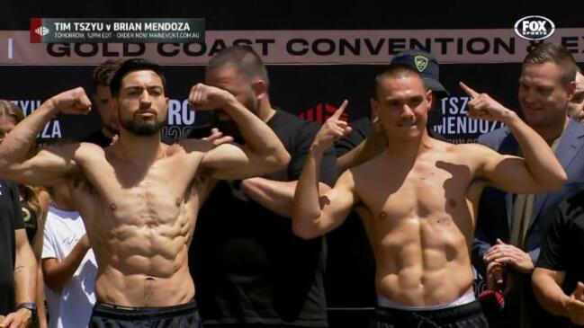 Tszyu and Mendoza weigh in ahead of title fight