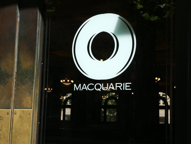 04/11/2022. MACQUARIE. Business stock logo pictures. Sydney CBD. Britta Campion / The Australian