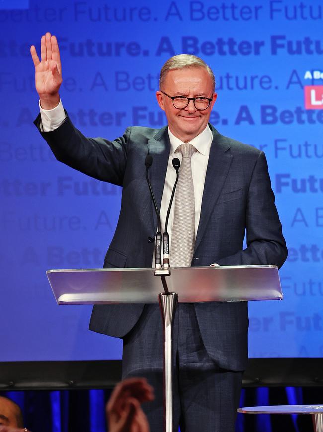 Anthony Albanese on election night in 2022. Picture: Sam Ruttyn