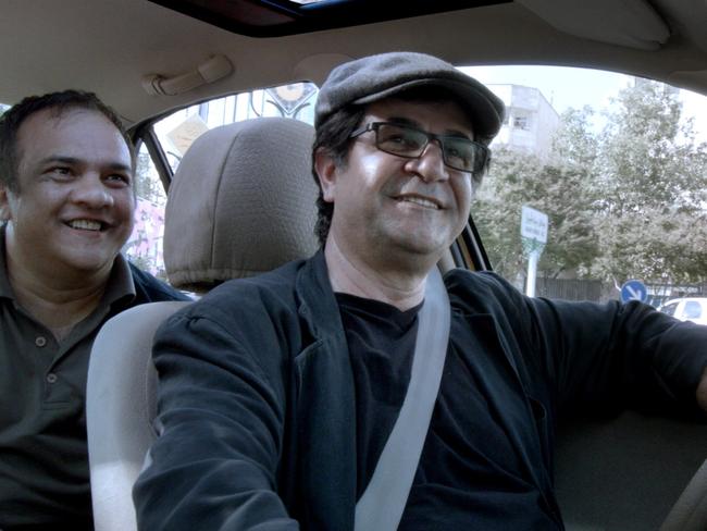 Jafar Panahi in still from his film Taxi which won a Golden Bear prize at the Berlin film festival.