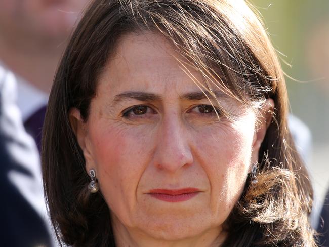 Premier Gladys Berejiklian at North Strathfield train station .pic John Grainger