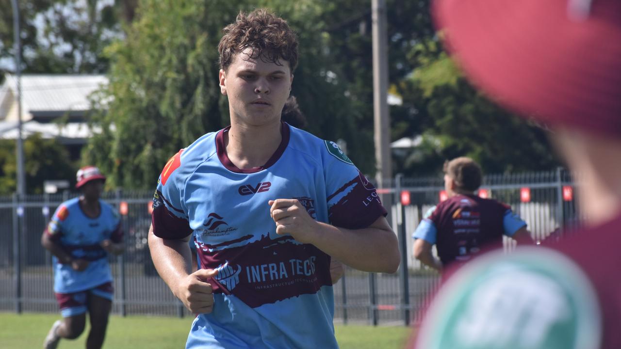 CQ Capras under-17 boys squad at a pre-season training session at The Cathedral College, Rockhampton, on December 7, 2024.