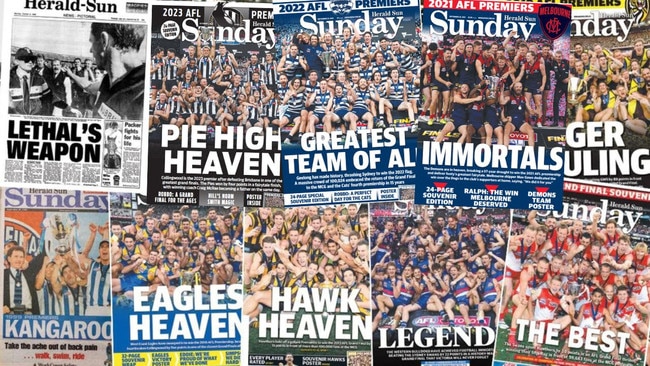 Download your Sunday Herald Sun souvenir front page.