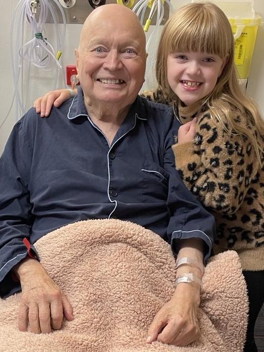 Bert Newton with his granddaughter Lola. Picture: Instagram