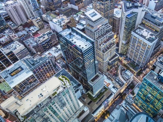 Downtown Sydney at dusk. Istock