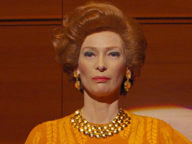 Tilda Swinton in the film THE FRENCH DISPATCH. Photo Courtesy of Searchlight Pictures. © 2021 Twentieth Century Fox Film Corporation All Rights Reserved