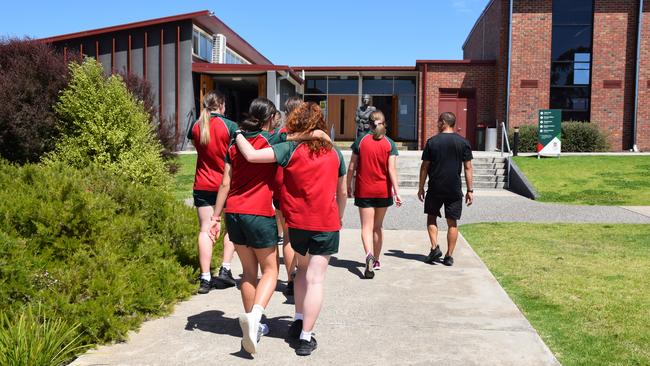 Year 12 students at Clonard College will finish their final weeks of school from home. Photos: Supplied