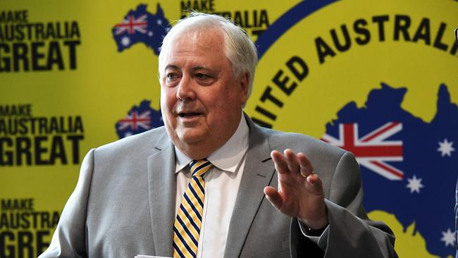 Clive Palmer in Bundaberg.