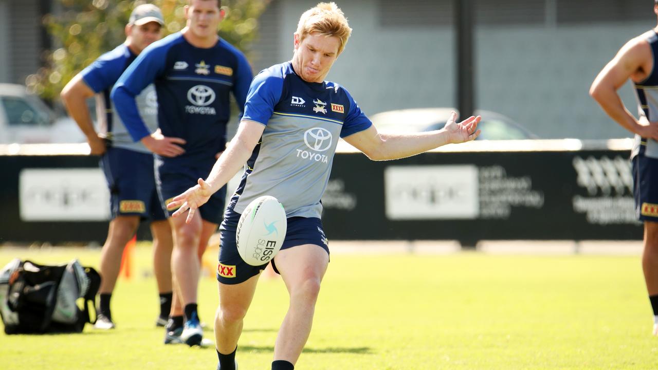 Tom Dearden is keen to improve his kicking game in the off-season. Picture: Cowboys Media