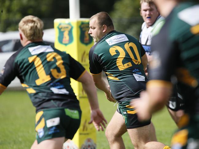 Thomas Parkes gets the Lions moving. Picture: Warren Gannon Photography