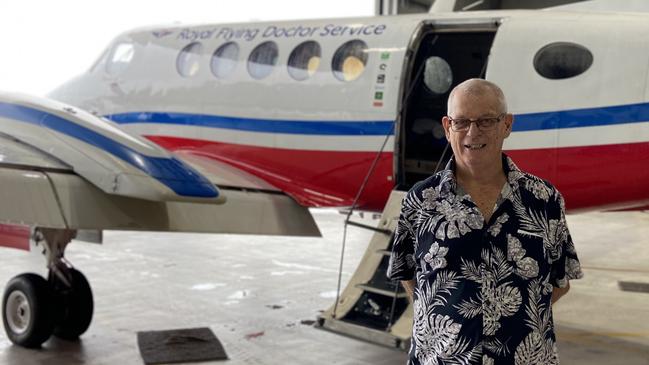Former RFDS Cairns base manager Mike Lacey now 73 years old worked at RFDS from 1989 to 2017. Picture: Supplied