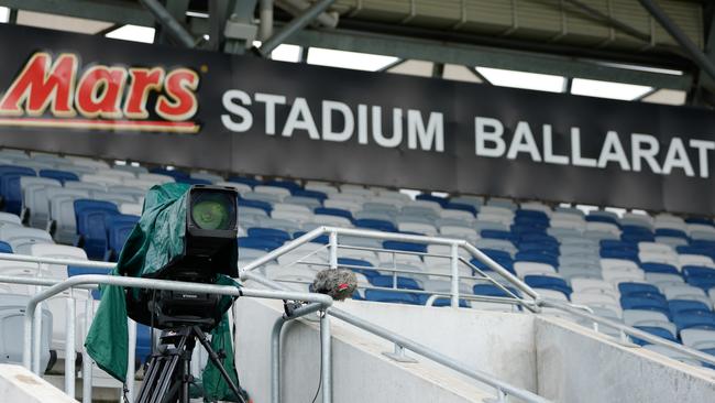 Mars Stadium will host two AFL matches this year but may not host Ballarat’s biggest football match of the year. Photo by Dylan Burns/AFL Photos via Getty Images