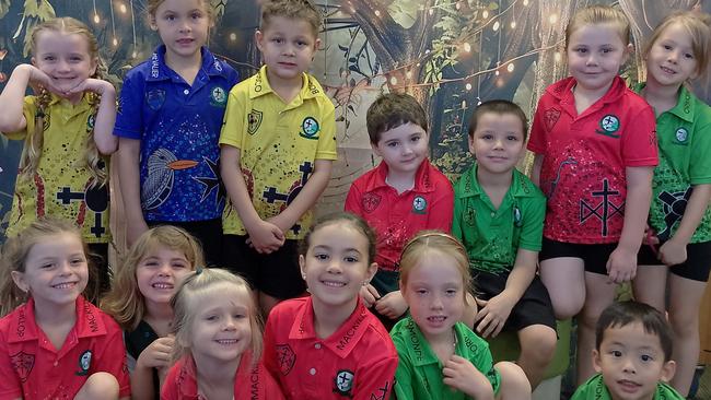 St Joseph's Catholic College Katherine - TransitionBack row: Octavia H, Kodi S, Hunter D, Charles M, Luka S, Stevie C, Ellaina LFront row (sitting down): Cierra G, Beatrice F, Sylvie D, Gracie S, Sophie D, Lewis L