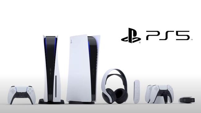 The PS5 and some of its accessories.