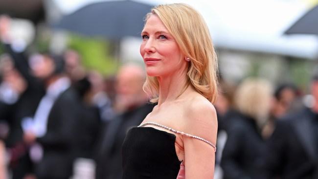 CANNES, FRANCE - MAY 20: Cate Blanchett attends the "The Apprentice" Red Carpet at the 77th annual Cannes Film Festival at Palais des Festivals on May 20, 2024 in Cannes, France. (Photo by Kristy Sparow/Getty Images)