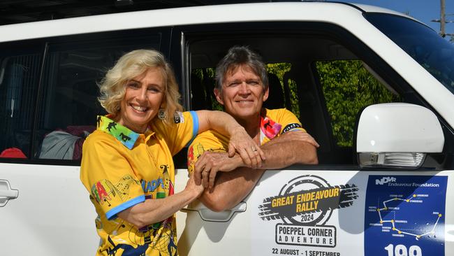 Townsville couple Leigh and Geoff Caldwell are revving up to make their mark in the Great Endeavour Rally. Picture: Evan Morgan