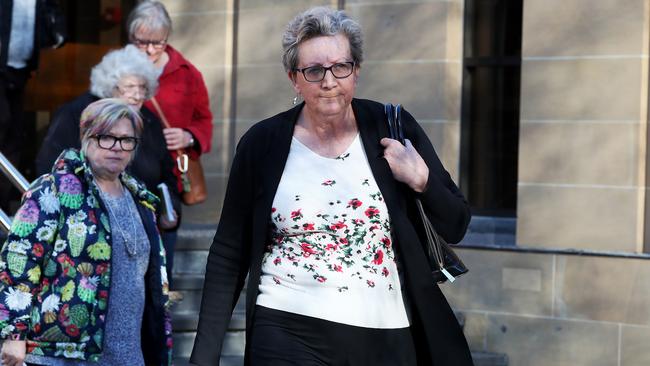 Barbara Etter leaves the Supreme Court in Hobart after the decision.