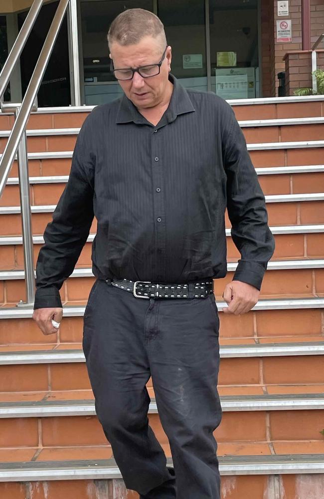 Tony James Northover leaves the Hervey Bay Magistrates Court.