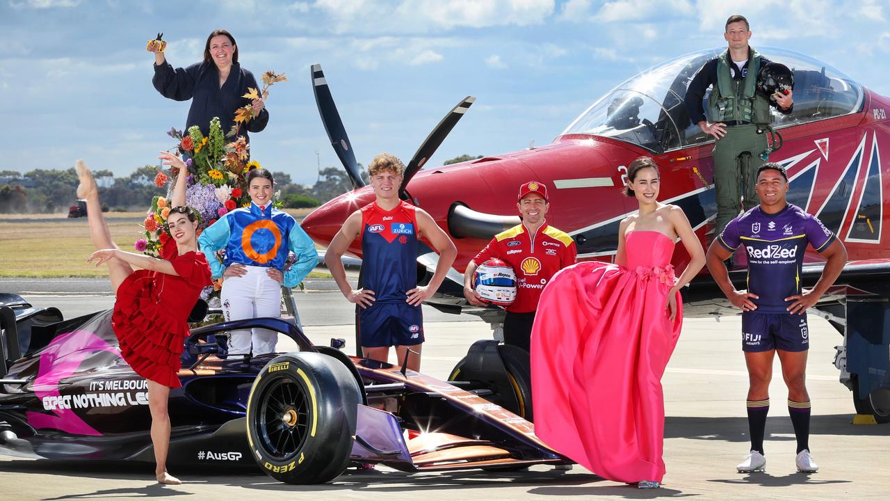 2025’s Mad March ambassadors at RAAF Base Point Cook. Picture: David Caird.