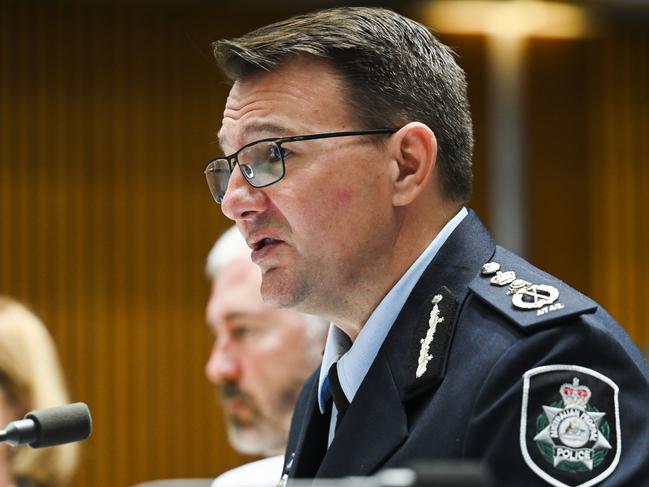 Commissioner of Australian Federal Police Reece Kershaw. Picture: Martin Ollman