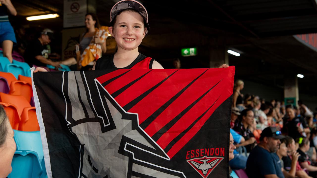 Molly Kenyon as thousands of fans gathered for the AFLW Dreamtime game between Richmond and Essendon in Darwin. Picture: Pema Tamang Pakhrin