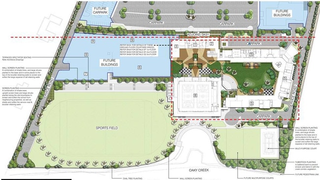 Preliminary plans of the Coomera State High School, released by the Coomera Pimpama Property Investment online.