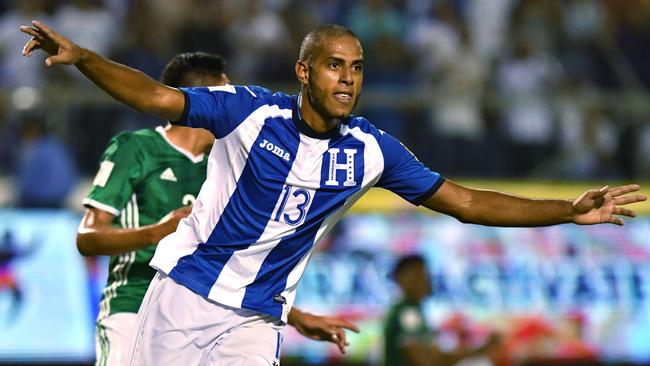 Honduras' Eddie Hernandez.